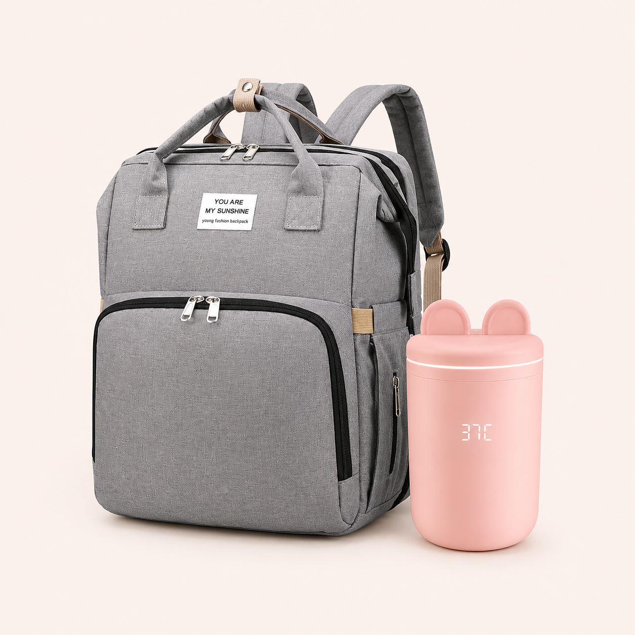 Lunda Baby Bottle Warmer + multifunkciós pelenkázótáska