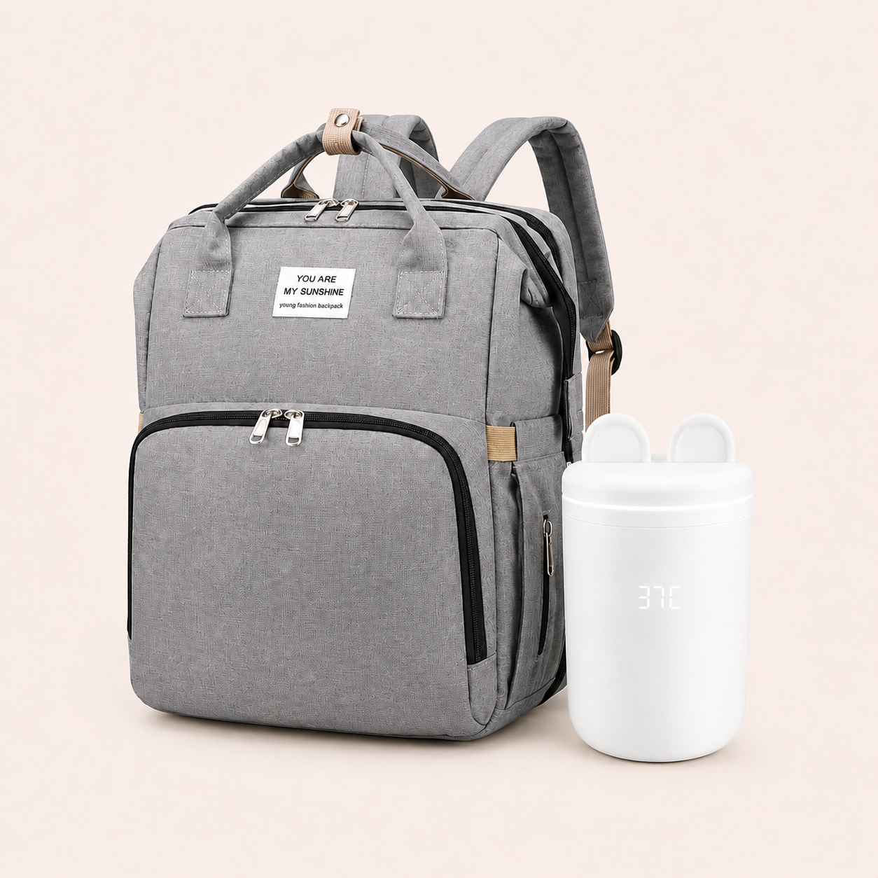 Lunda Baby Bottle Warmer + multifunkciós pelenkázótáska